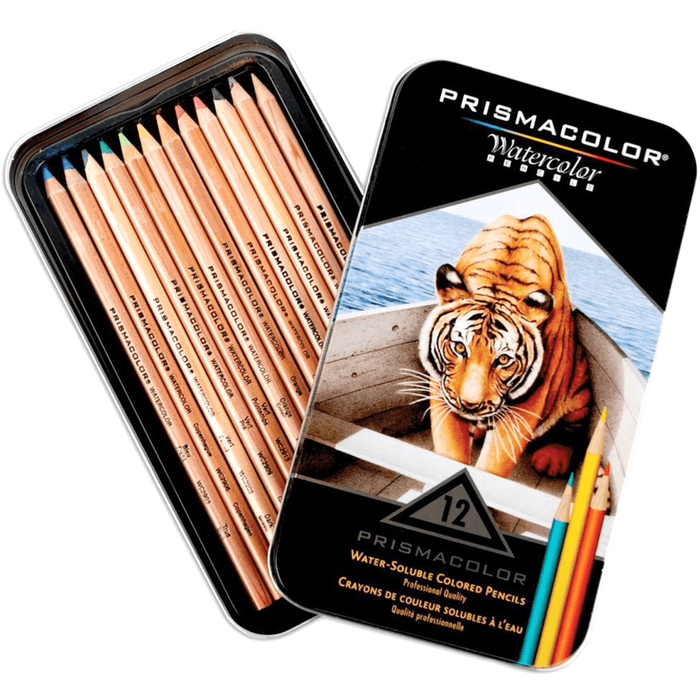 Prismacolor Premier Watercolor Pencils Set of 12 - Professional Grade Artist Colored Pencils for Drawing, Sketching & Painting - Perfect for Watercolor Effects, Mixed Media & Adult Coloring Books