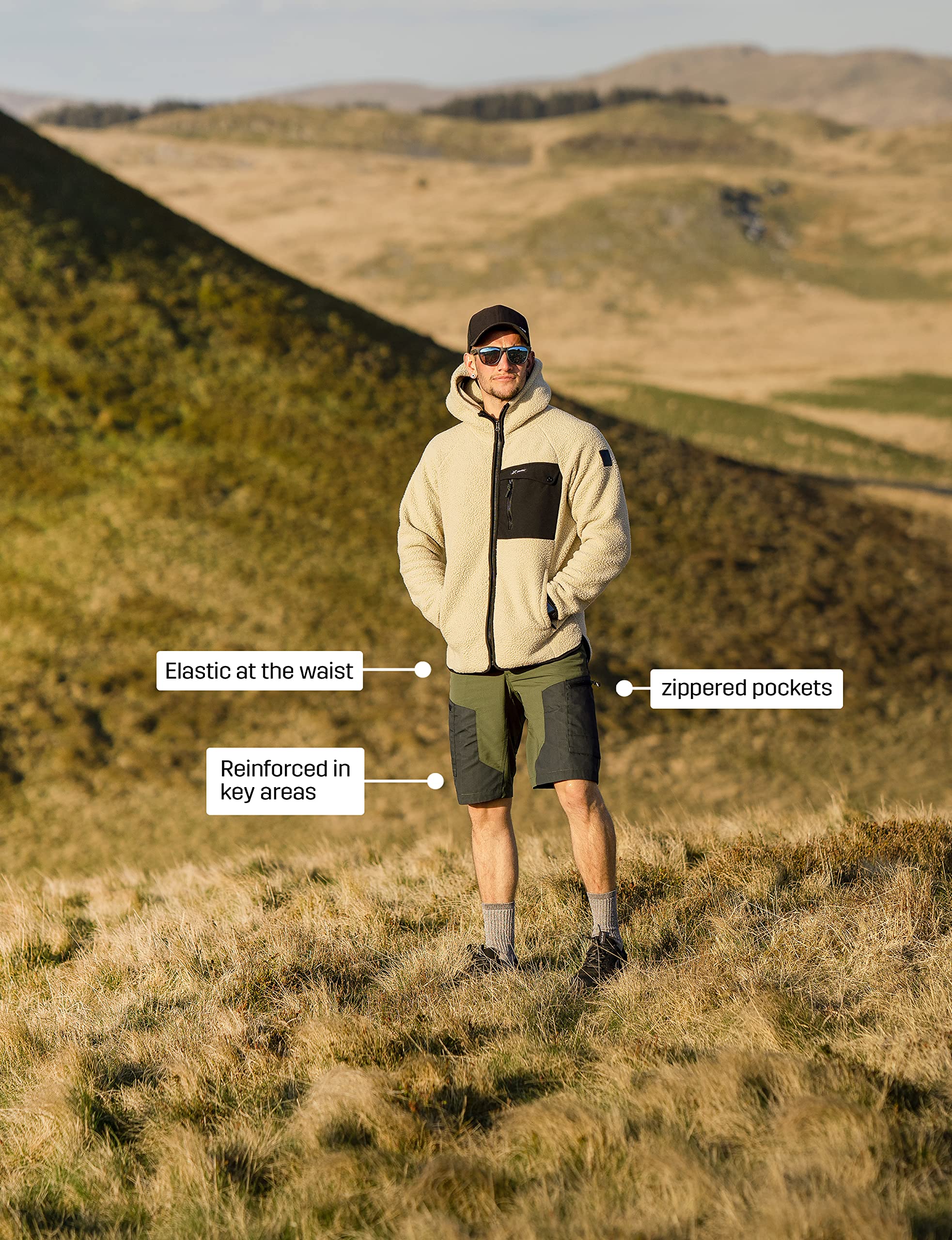 RevolutionRace Men's RVRC GP Hiking Shorts - Durable, Water Repellent Outdoor Shorts for Hiking, Camping & Adventure Travel | Perfect for Trail Running, Backpacking & Summer Exploration
