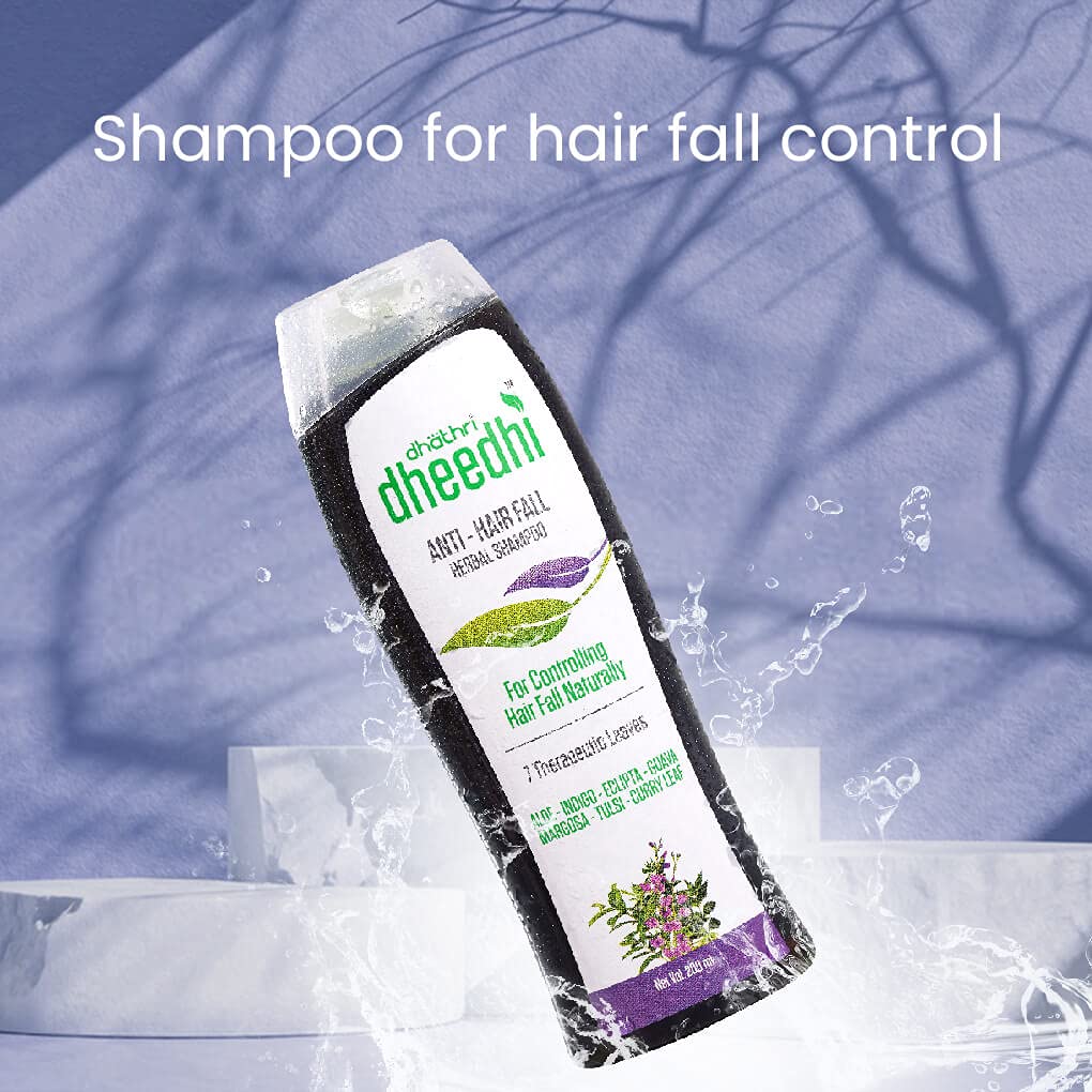 Dhathri Dheedhi Anti-Hairfall Herbal Shampoo for Men & Women - Reduces Hair Loss & Promotes Hair Growth | 100ml (Pack of 3) | Natural Ayurvedic Solution for Thicker, Stronger Hair | Perfect for Daily Use & Hair Care Routine