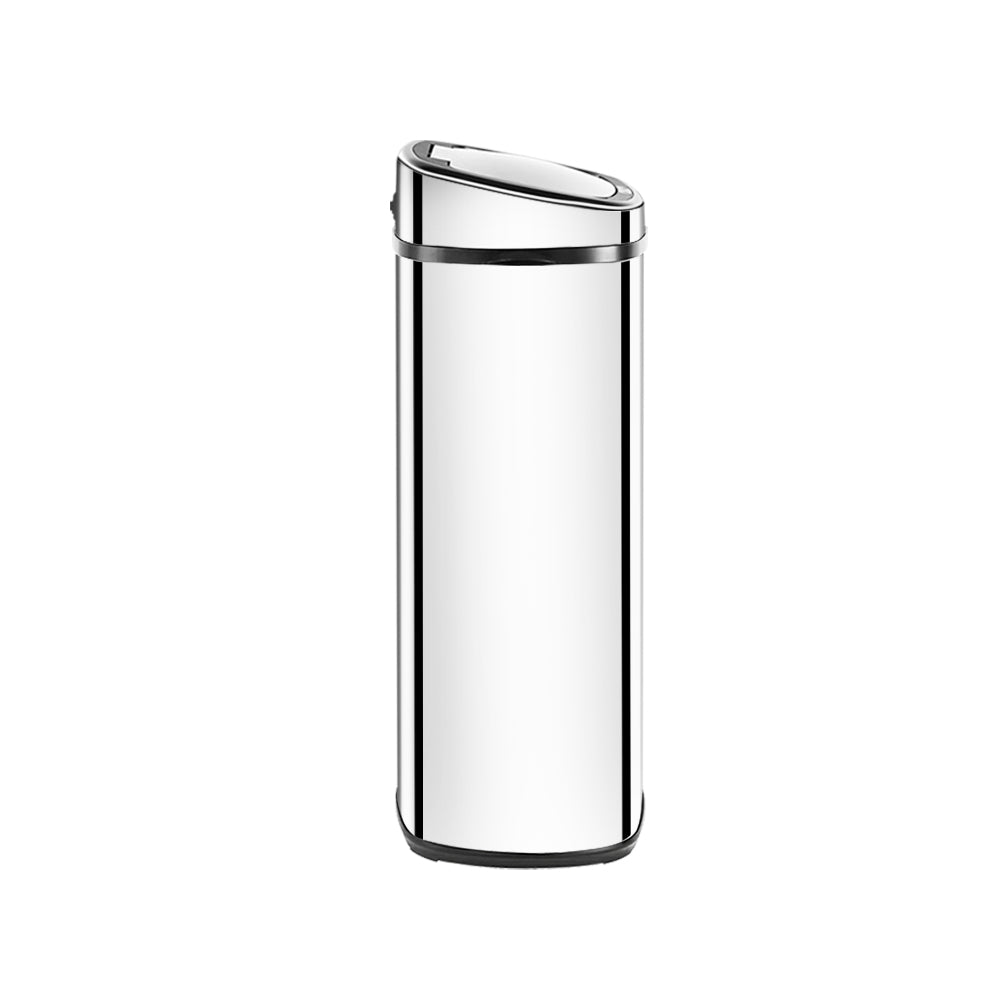 68L Stainless Steel Motion Sensor Trash Can - Automatic Touchless Kitchen & Office Waste Bin with Lid, Hands-Free Garbage Disposal for Home, Bathroom, Restaurant