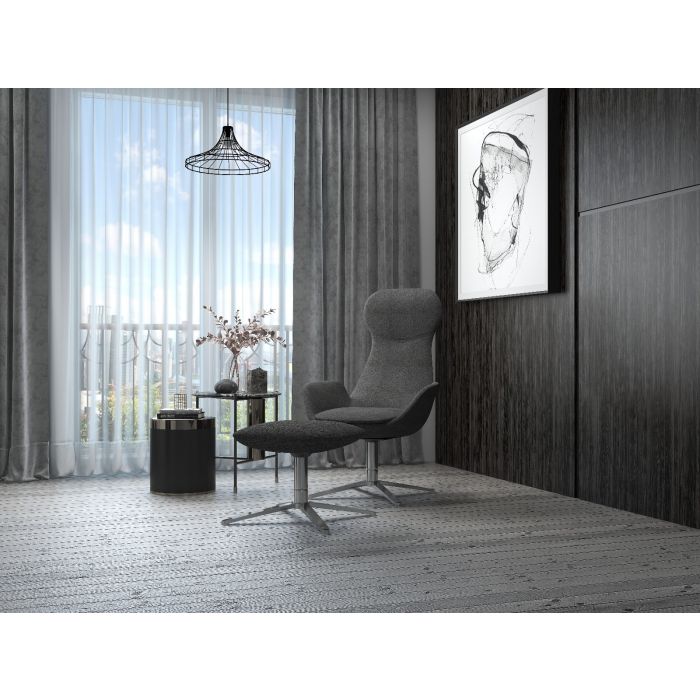 Friant Nik High Back Lounge Fabric Chair FF1703 - Ergonomic Office Chair for Home & Workspace, Comfortable Seating for Relaxing & Working