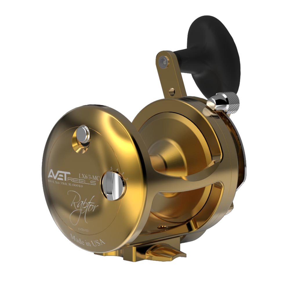 Avet LX Raptor 6/3 MC Two Speed Fishing Reel - Saltwater & Offshore Big Game Fishing Reel for Tuna, Marlin, and Swordfish