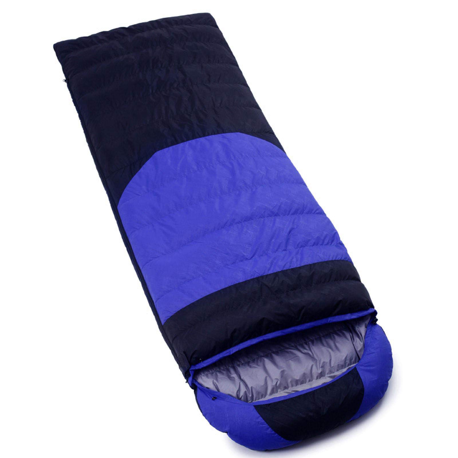 Ultralight Duck Down Sleeping Bag for Adults - Envelope Style Outdoor Camping Gear - Warm Hollow Cotton Sleeping Bag for Autumn Hiking & Backpacking
