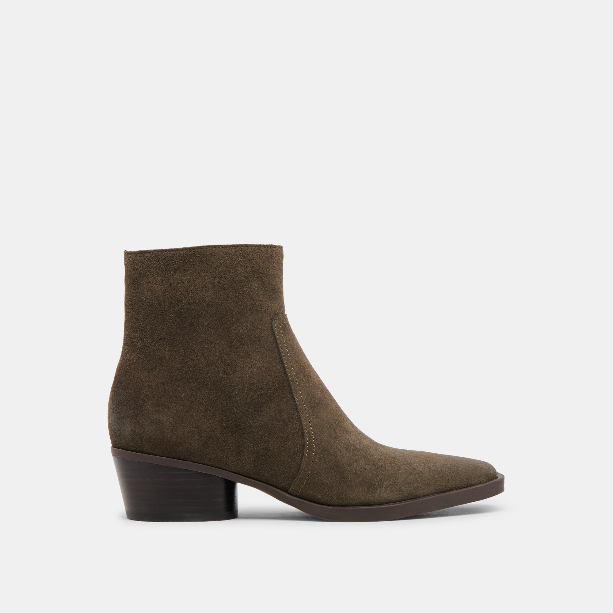 FAHARI H2O Waterproof Booties - Army Green Suede Ankle Boots for Women | Comfortable & Stylish Outdoor Shoes for Hiking, Walking, and Casual Wear