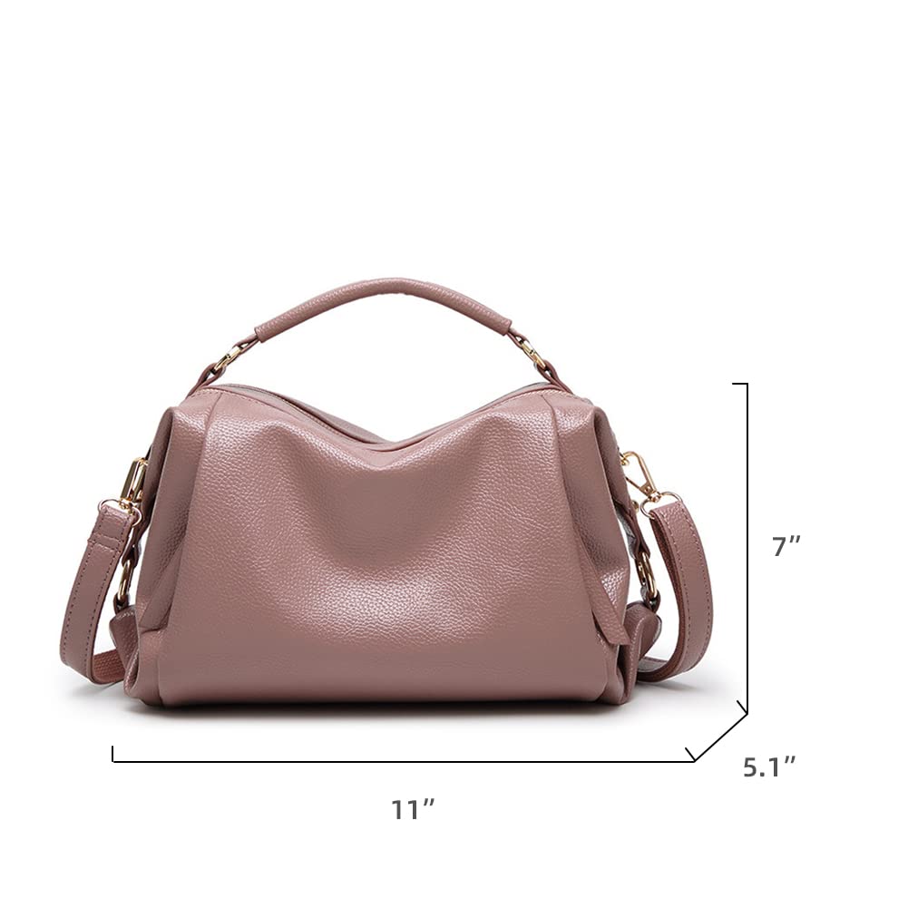 Yohora Women's PU Leather Top Handle Shoulder Crossbody Bag - Adjustable Strap Satchel Purse Wallet for Work, Travel & Everyday Use