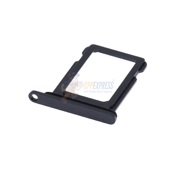 Original iPhone 13 Mini SIM Card Tray Holder Replacement - Black | Compatible with All Carriers | Easy DIY Repair for Dropped or Damaged SIM Trays