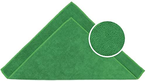 Eco Tone Microfiber Cleaning Cloth - 1 Pack (40x40 cm) 280 GSM Thick Lint-Free & Streak-Free Multi-Purpose Wash Towel for Kitchen, Car, Bike, Window - Perfect for Cleaning, Washing & Polishing Surfaces