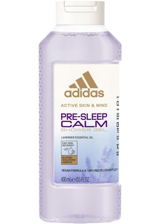 Adidas Pre Sleep Calm Shower Gel - Relaxing Lavender Scent for Stress Relief & Better Sleep | Moisturizing Body Wash for Nighttime Routine & Spa Experience