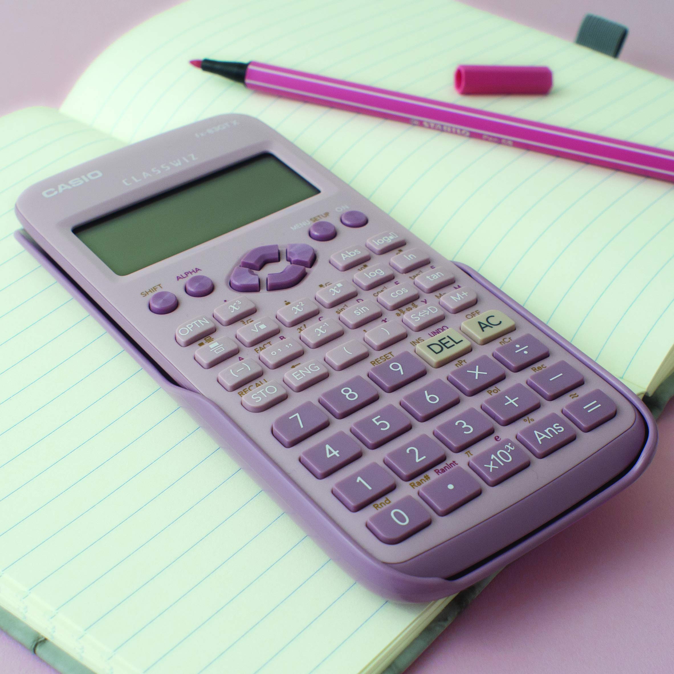 Casio FX-83GTX Scientific Calculator - Pink | Ideal for High School & College Math, Science & Engineering Classes