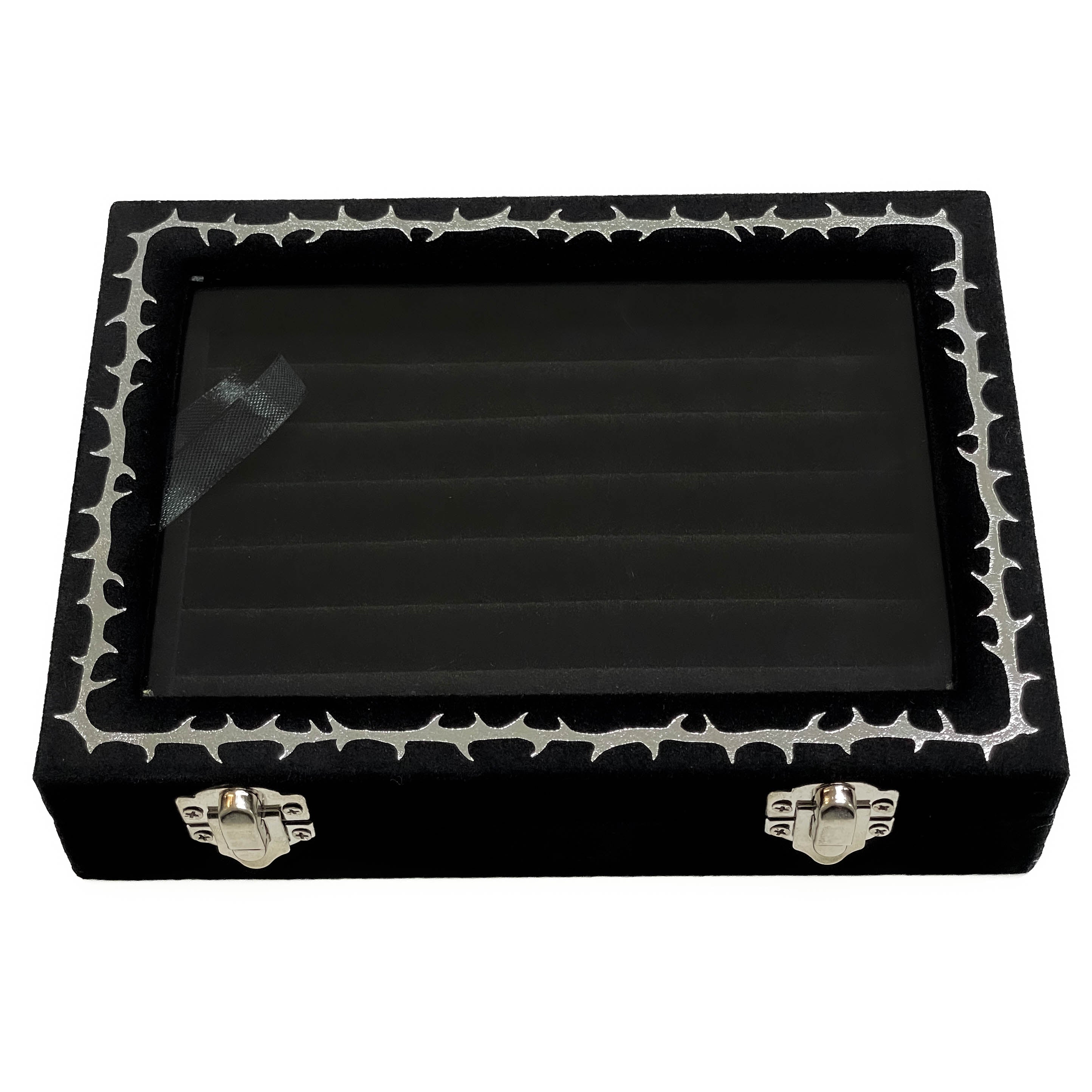 Elegant Born In Thorns Jewelry Box - Premium Wooden Jewelry Organizer with Velvet Lining - Perfect for Necklaces, Rings & Earrings - Ideal for Gift, Travel & Home Decor