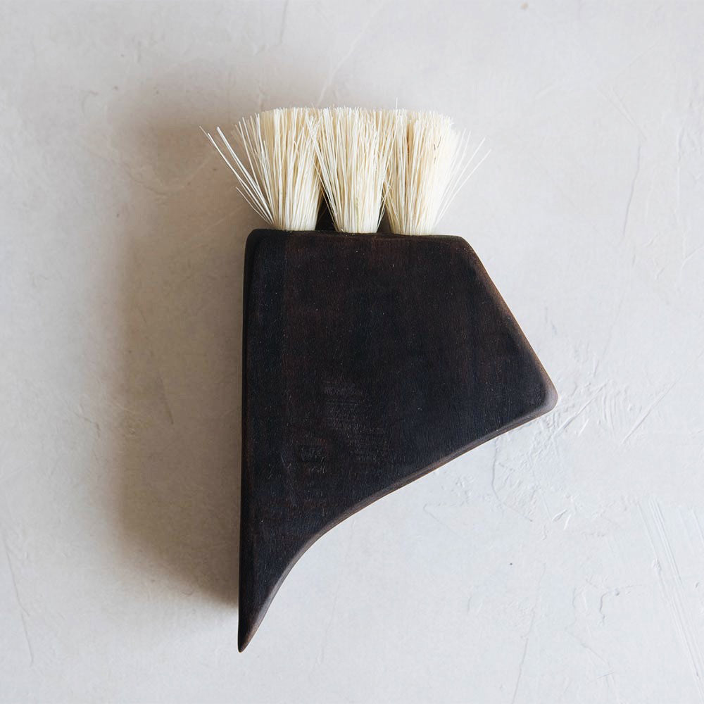 Premium Large Wooden Counter Brush - Heavy Duty Kitchen Cleaning Tool for Countertops, Sinks & Stoves - Natural Wood Handle & Durable Bristles (Model MT0968) - Perfect for Restaurants, Home Kitchens & Commercial Use