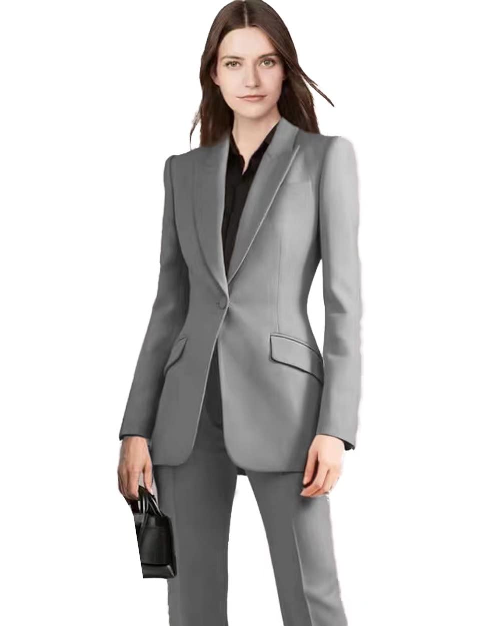Women's 2-Piece Blazer Pant Suit Set - Professional Office Business Attire for Ladies | Perfect for Work, Interviews & Formal Events