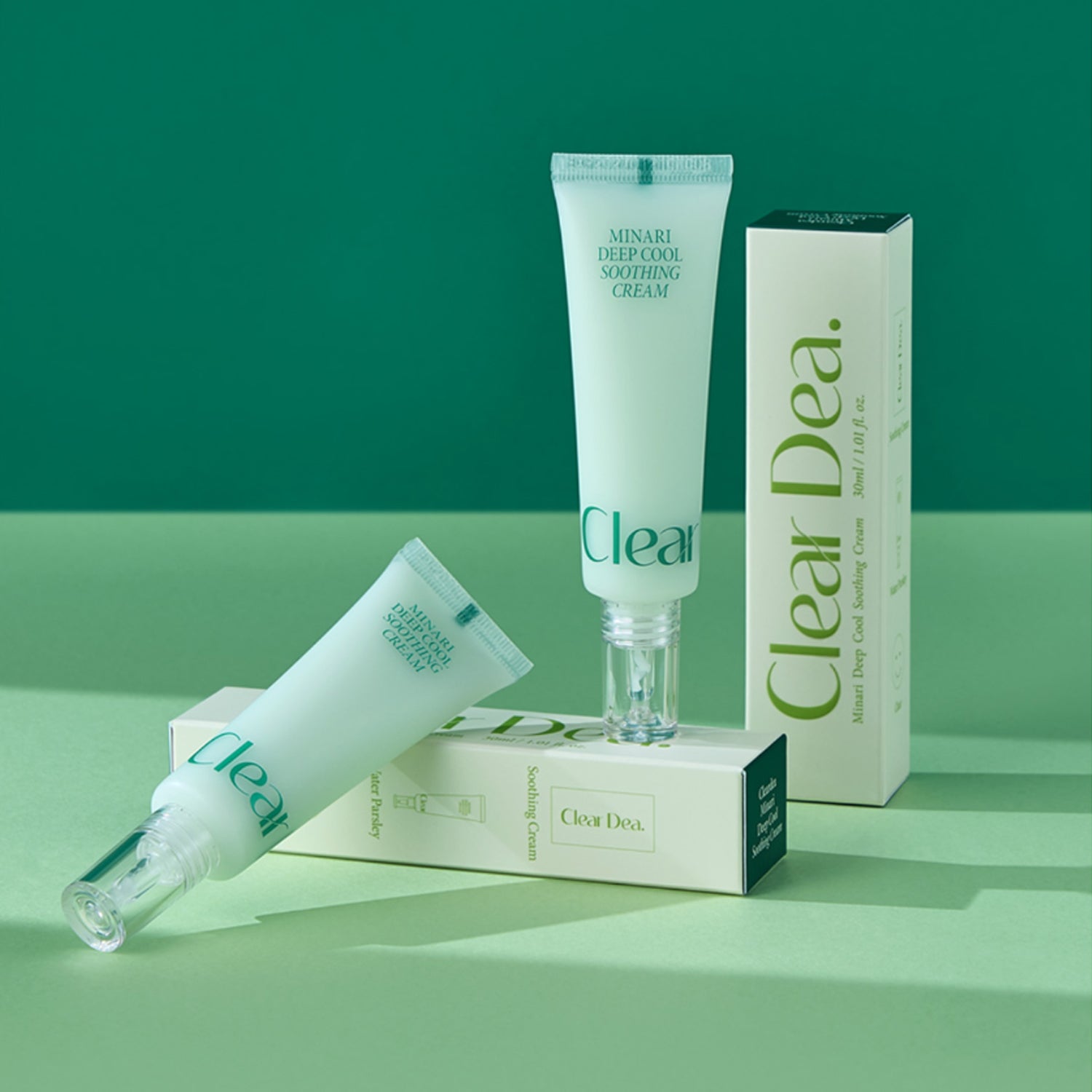 Minari Deep Cool Soothing Cream 30ml - Hydrating & Calming Face Moisturizer for Sensitive Skin | Perfect for Post-Sun Care & Daily Skin Relief