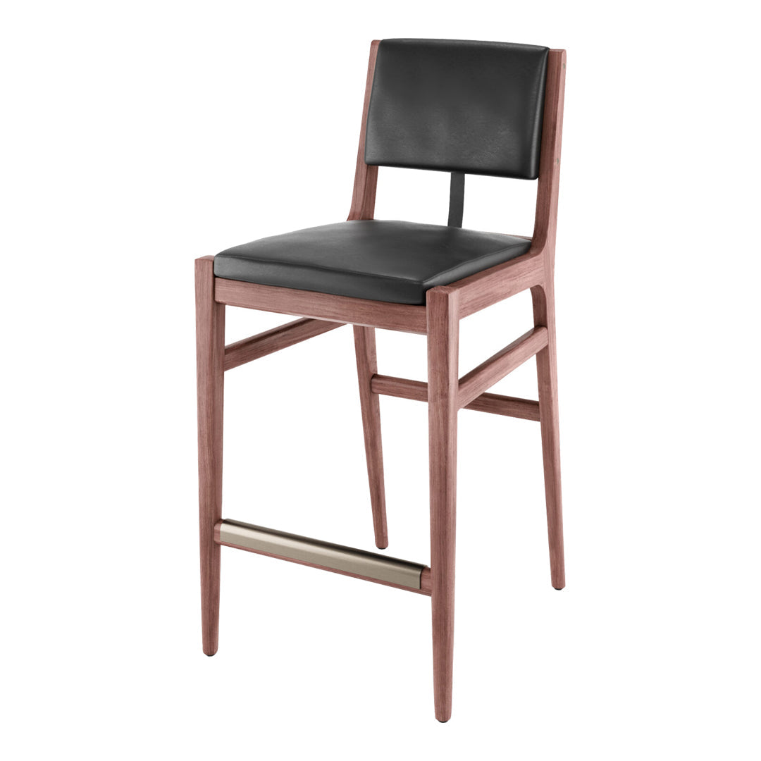 Hugo Counter Stool - Modern Kitchen Island Bar Stool with Back Support, Adjustable Height for Breakfast Nook, Dining & Home Decor - Perfect for Small Spaces & Contemporary Interiors