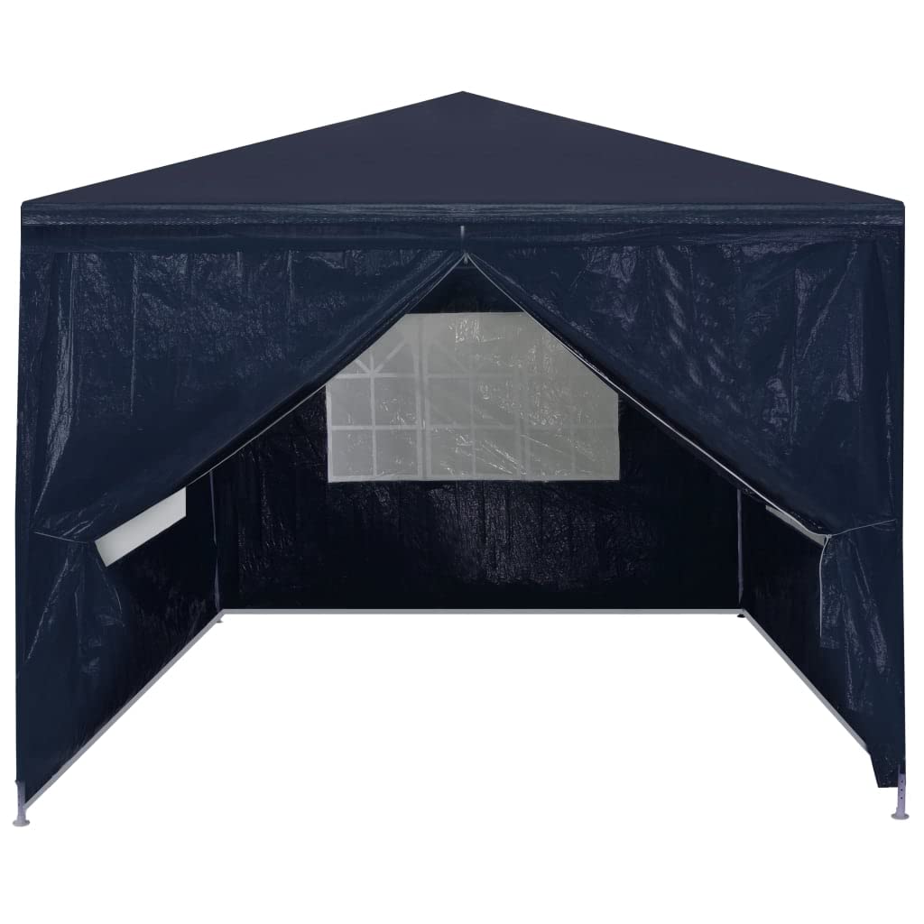 CHARMMA 10x10 Heavy Duty Pop Up Canopy Tent - Large Outdoor Party Tent for Weddings, Backyard Events & Gatherings - Waterproof Blue Shelter with Carry Bag - Perfect for Picnics, BBQs, Festivals & Camping