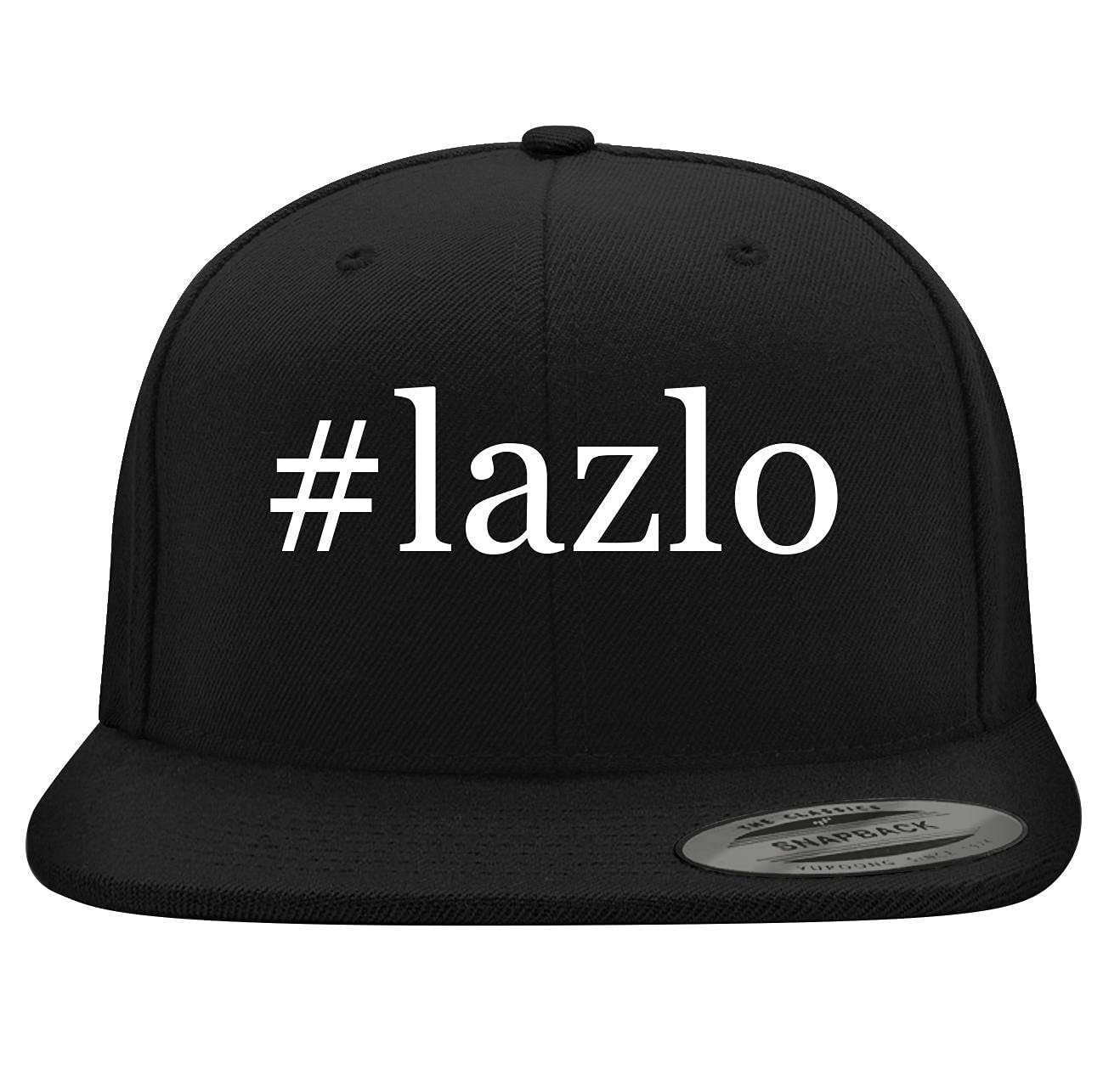 BH Cool Designs #Lazlo - Yupoong 6089 Structured Flat Bill Snapback Hat | Embroidered Trendy Baseball Cap for Men & Women | Streetwear Fashion, Outdoor Sports, Casual Wear