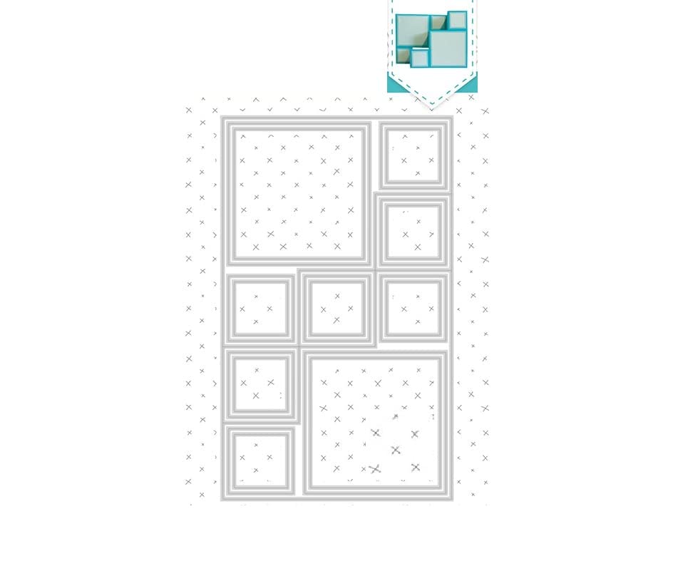 Metal Cutting Dies for DIY Scrapbooking, Card Making & Paper Crafts - Brick Shape Embossing Templates for Greeting Cards, Photo Albums, Frames & Handcraft Projects - Perfect for Home Decor, Gift Wrapping & Creative Art Supplies