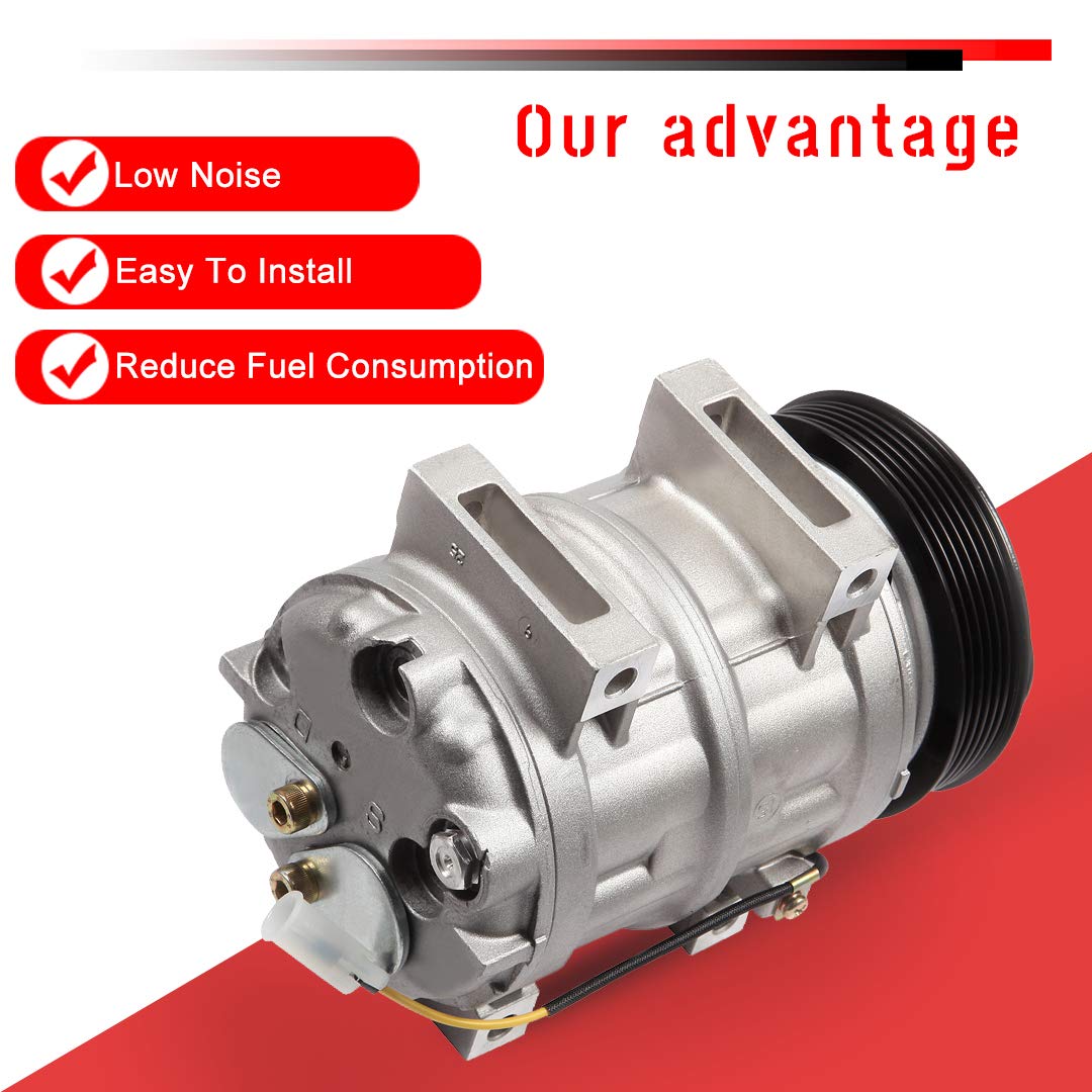 Volvo C70 S40 AC Compressor Replacement 1999-2004 - High Performance Air Conditioner Clutch Compressor - Perfect for Summer Cooling & Auto AC Repair