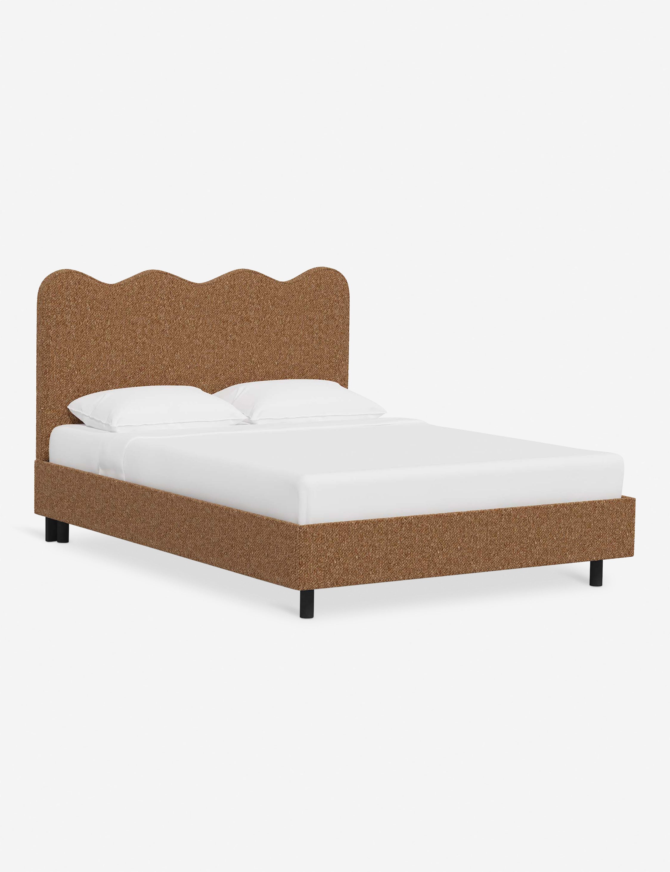 Modern Clementine Platform Bed Frame - Queen Size, Wooden Slat Support, Sturdy & Minimalist Design - Perfect for Bedrooms, Guest Rooms & Small Spaces