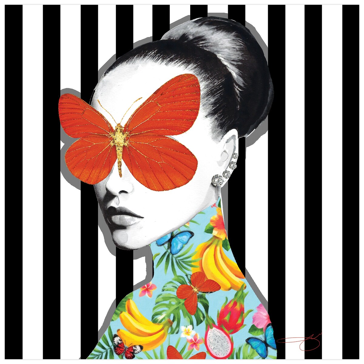 Elegant Frameless Tempered Glass Wall Art with Floral Design - Perfect for Living Room, Bedroom & Office Decor