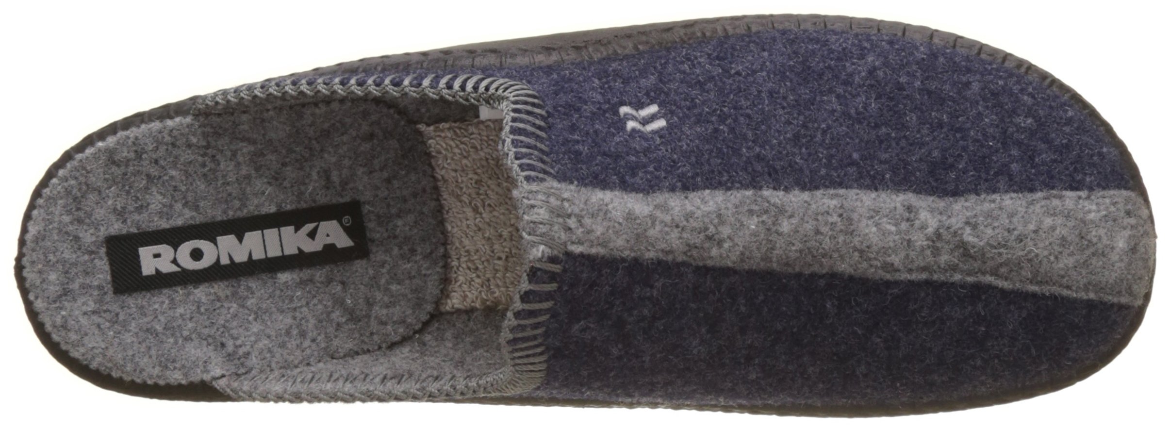 Romika Unisex Adults' Mokasso 62 Open Back Slippers - Comfortable Blue Denim Slide Sandals for Men & Women, UK Size 8 | Perfect for Home, Beach, Poolside & Spa Relaxation