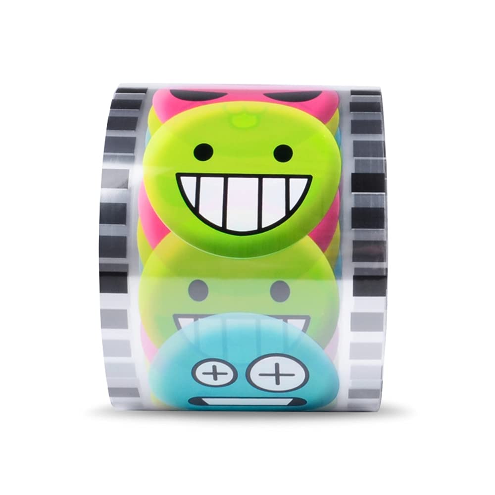 Premium PP Plastic Cup Sealer Film Roll - Clear & Smiling Face Printing, Healthy Material for Bubble Tea, Milk Tea, Coffee (3000 Cups, 90-95mm Diameter) - Perfect for Bubble Tea Shops, Cafes, and Takeout Businesses