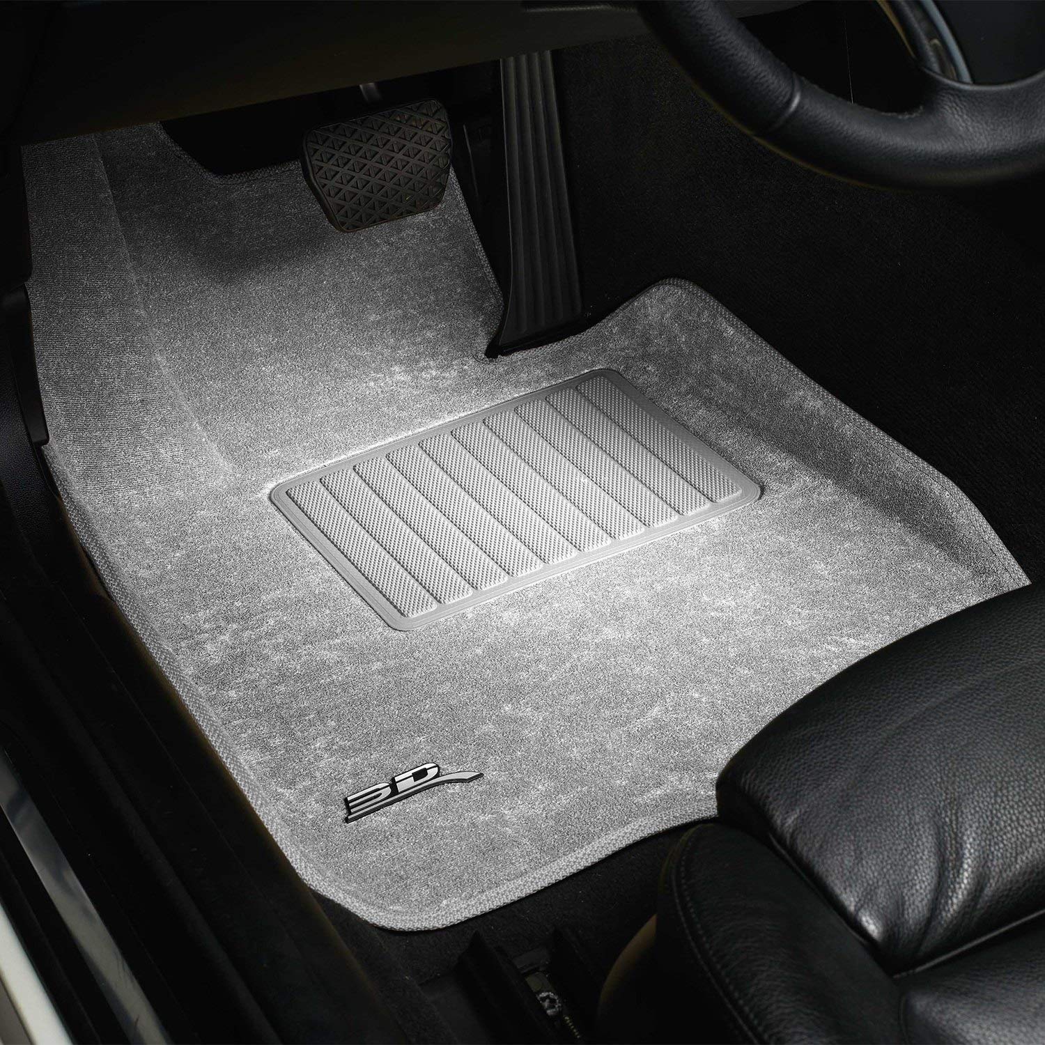 3D MAXpider Custom Fit Carpet Floor Mats for Ford Explorer 2015-2016 | 1st Row Gray Floor Liners | All-Weather Protection & Easy Cleaning | Perfect for Daily Commute, Road Trips & Family Adventures