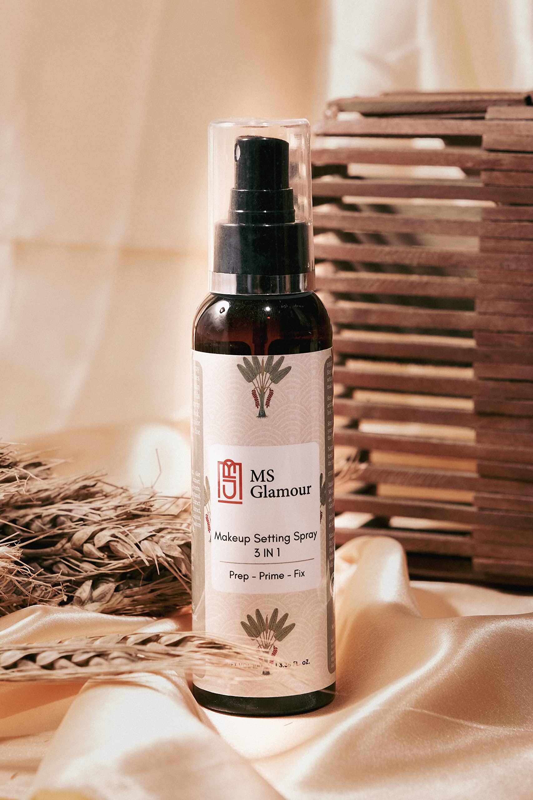 MS Glamour Makeup Setting Spray - Long Lasting 24H Oil Control, Transfer-Proof & Waterproof Formula | Clear & Lightweight (100ml) | Perfect for Daily Wear, Gym & Special Occasions
