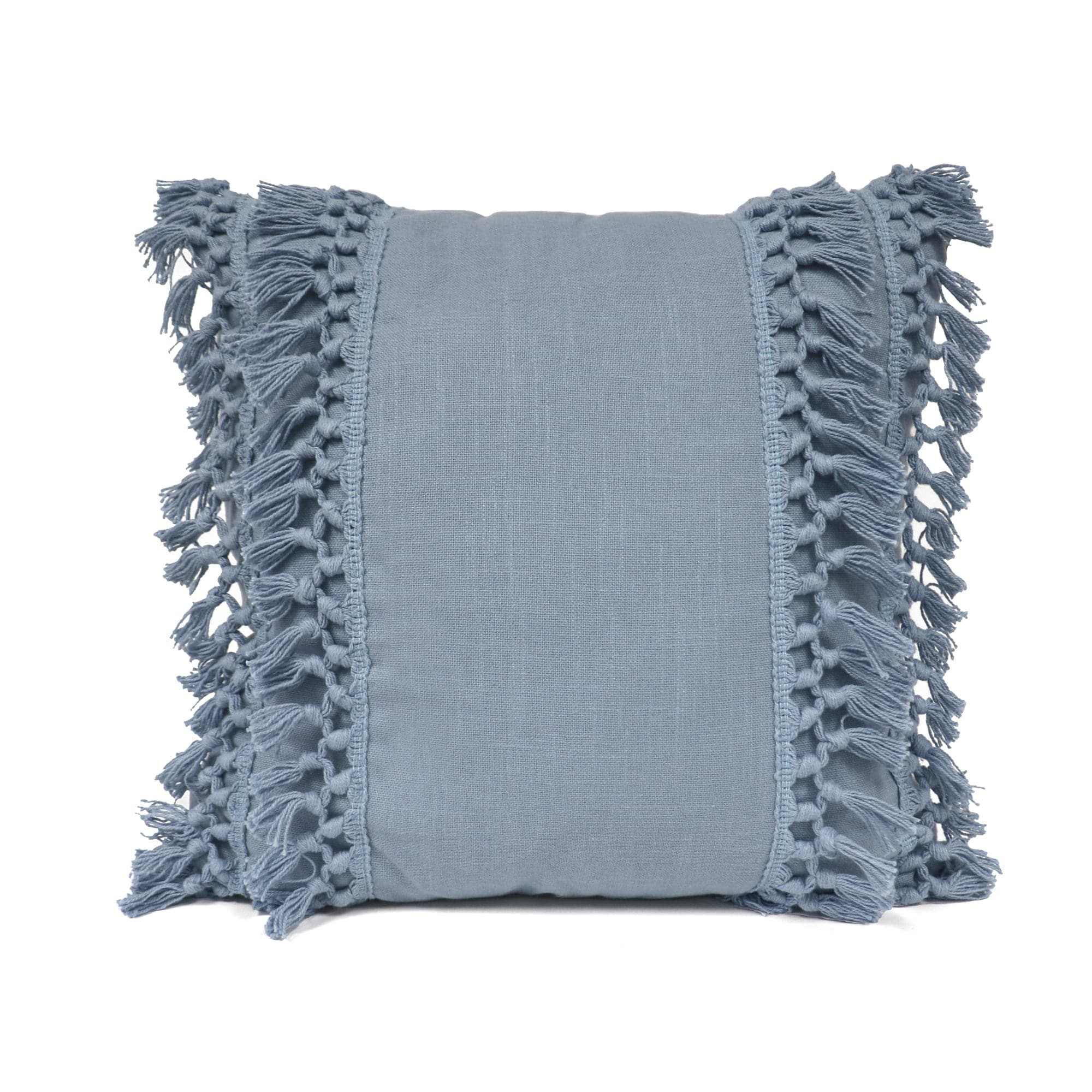 Modern Tassel Decorative Pillow - Bohemian Style Throw Cushion for Sofa, Bed & Home Decor - Perfect for Living Room, Bedroom & Nursery Accents