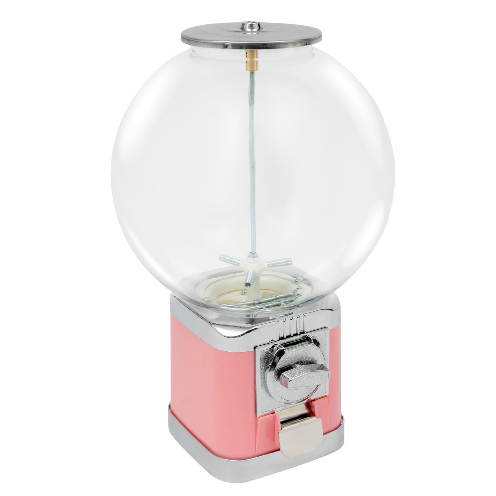 Lockable Pink Capsule Vending Machine - Candy, Gumball & Prize Dispenser for Business, Arcades & Retail Stores - Perfect for Toy Vending, Twister Ball Games & Party Entertainment
