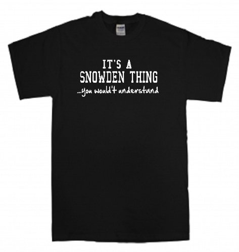 Black T-Shirt - Snowden Style for Casual Wear & Street Fashion