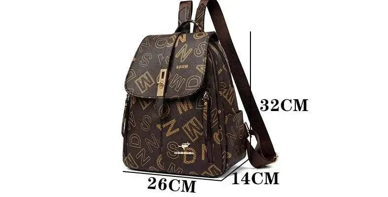Premium Soft Leather Women's Shoulder Backpack - Stylish & Durable Handbag for Work, Travel & Everyday Use