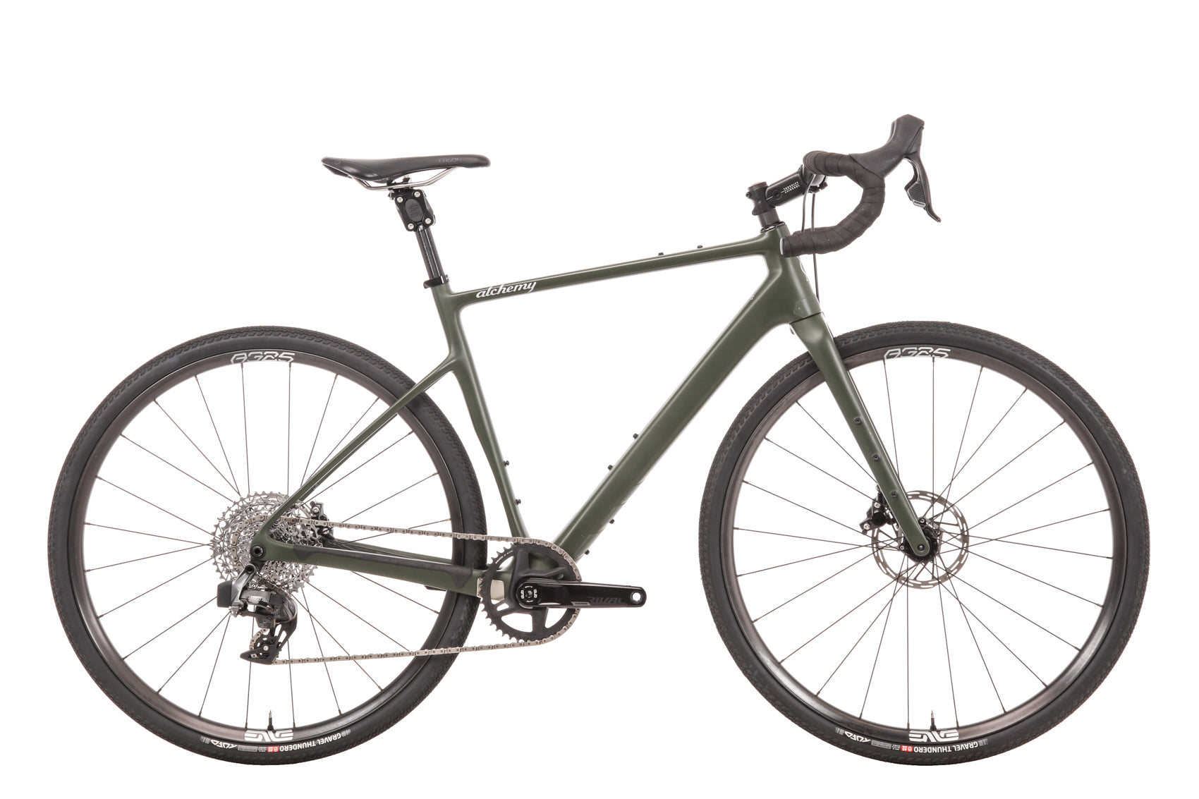 Alchemy Lycos Carbon Rival AXS Gravel Bike 2023 - Medium Frame | Lightweight Carbon Fiber Gravel Bike for Adventure Riding & Off-Road Cycling