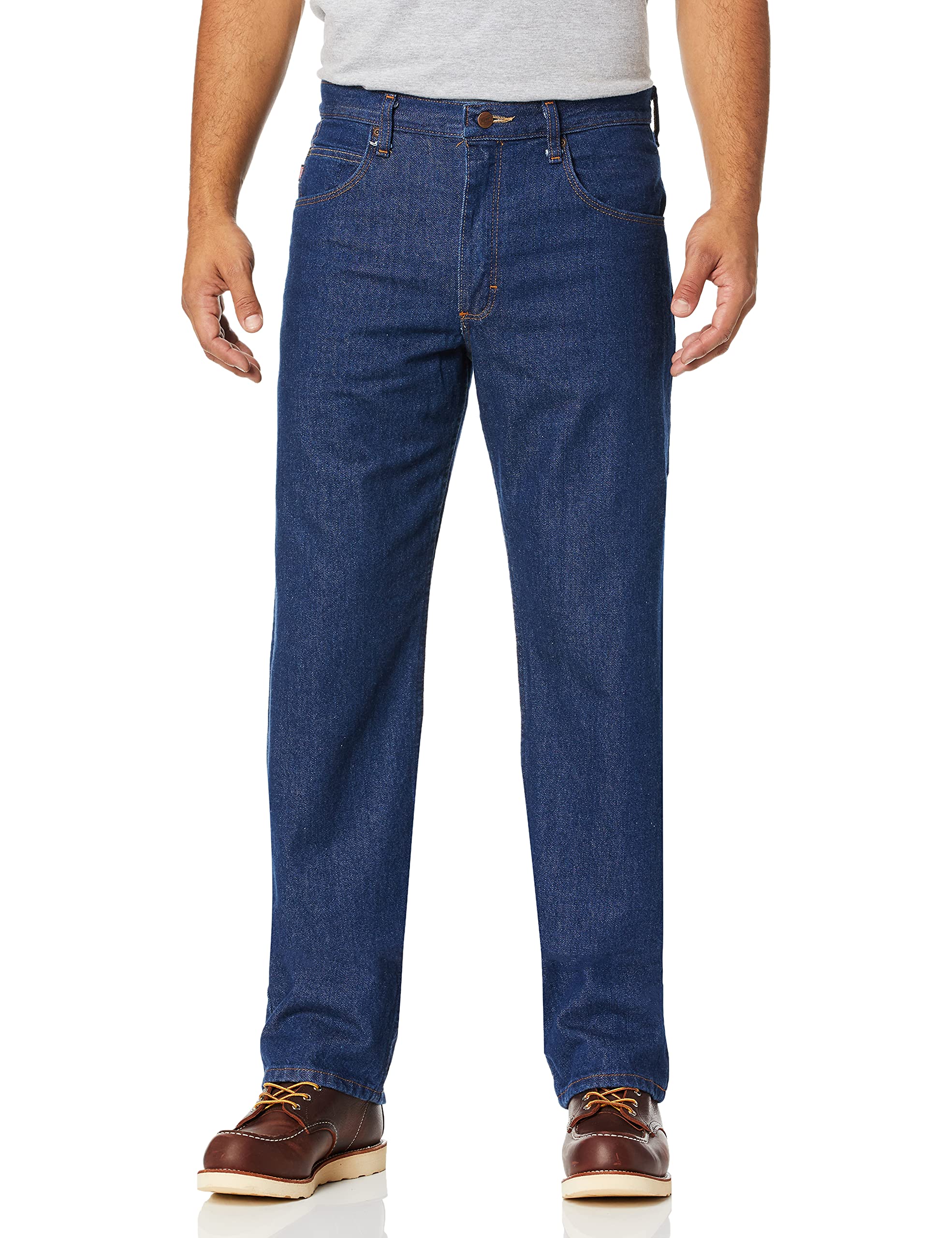 Red Kap Men's Relaxed Fit Jeans - Durable Work Pants for Construction, Farming & Outdoor Activities | Comfortable Denim for Everyday Wear