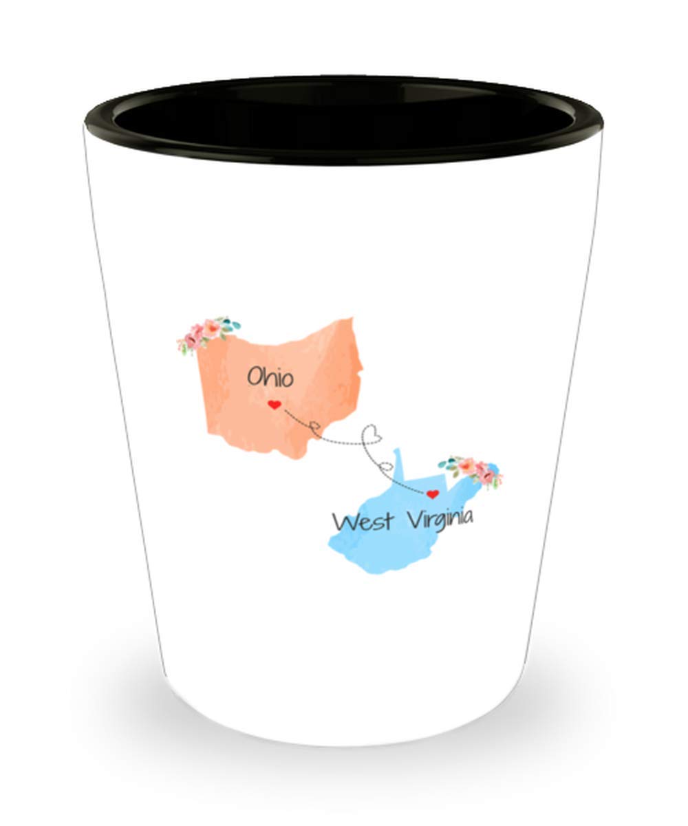 Unique Birthday Gifts for Friends - Thoughtful Ohio & West Virginia Souvenirs - Meaningful Moving Away Gifts from Family - Perfect for Farewell Parties, Housewarming & Long-Distance Relationships