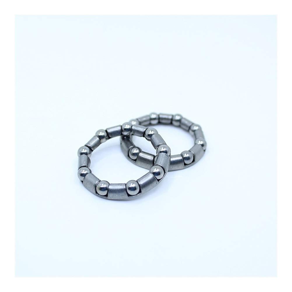 8PCS Oversized Caged Ball Bearings - 31mm OD, Steel 9 Balls for Bike Wheel Hub, Headset & Crankshaft - High Performance Rear Pivot Retainer Bearings - Perfect for Mountain Bikes, Road Bikes & Cycling Repairs