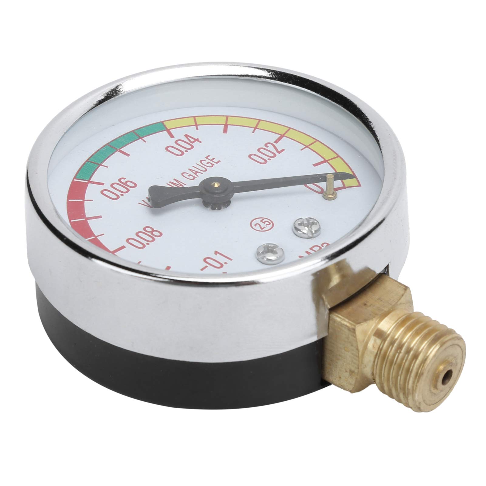 TOPINCN Vacuum Regulator Gauge for Milking Machine - G 1/4 Male Thread 0.1-0Mpa - Dairy Farm Equipment Accessory for Cow & Goat Milking Systems