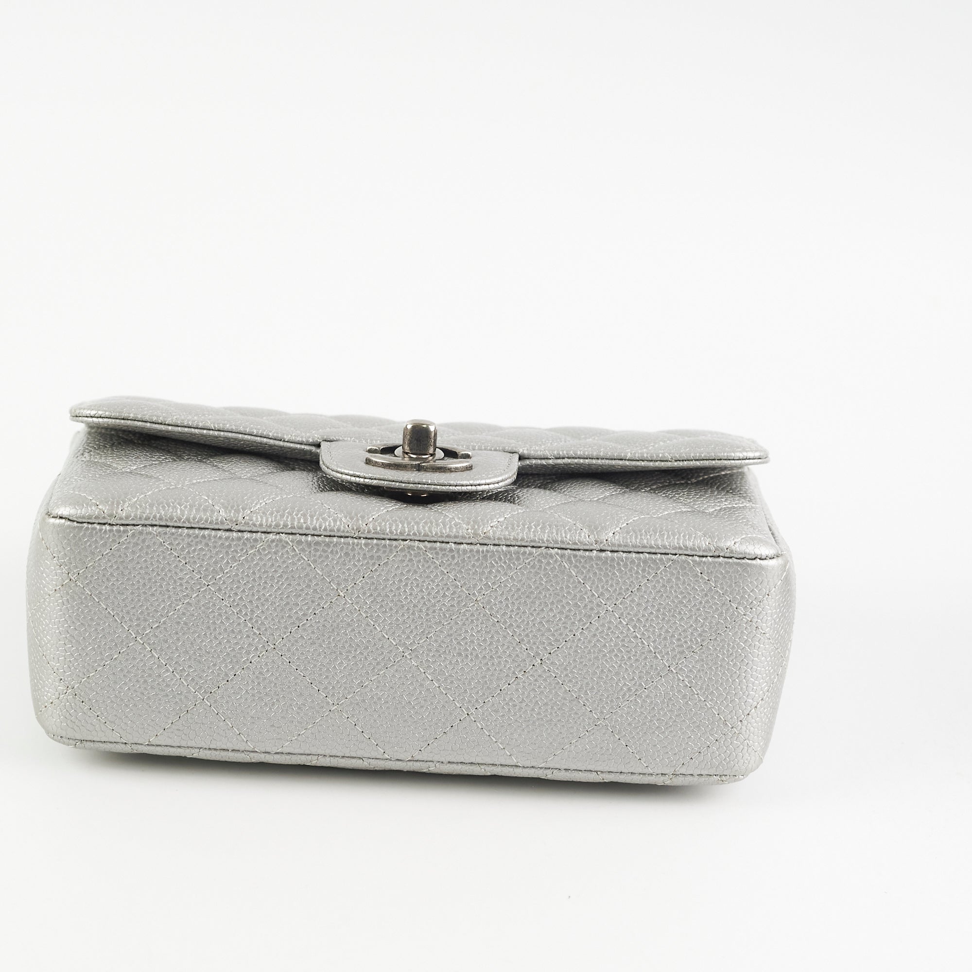 Chanel Mini Rectangular Caviar Silver Handbag - Luxury Designer Crossbody Bag for Women | Perfect for Evening Parties, Date Nights & Special Occasions