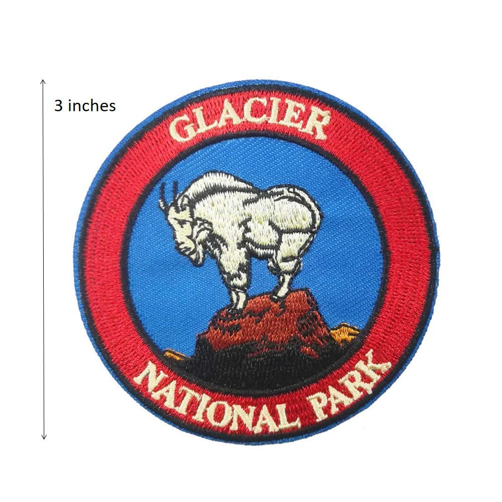 Glacier Bay National Park Embroidered Iron-On Patch - Cute Sew-On Applique for Jackets, Backpacks & Hats - National Park Souvenir & Gift for Outdoor Enthusiasts