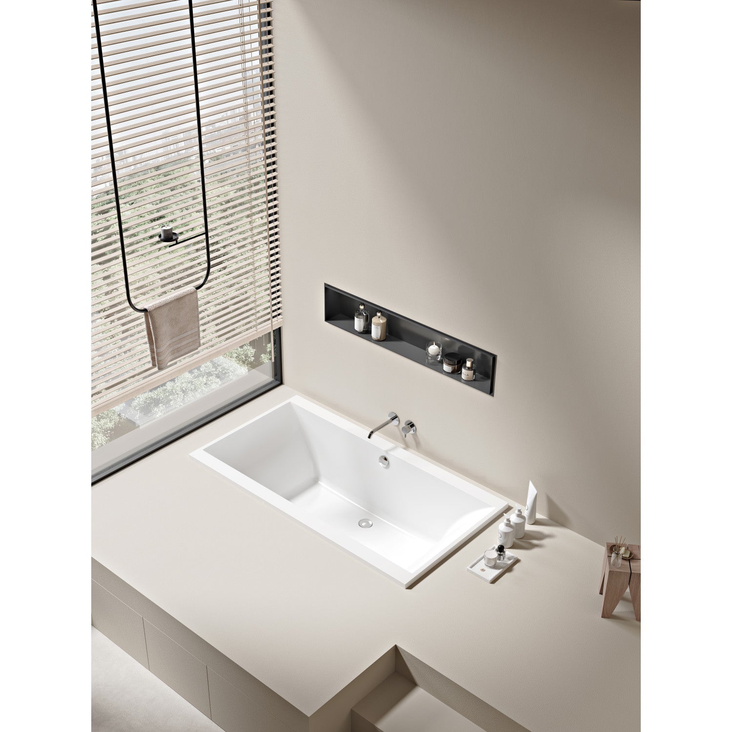 Aqua Eden 67-Inch Acrylic Drop-In Bathtub - Glossy White Rectangular Soaking Tub with Reversible Drain | Perfect for Master Bathroom Renovation & Spa-Like Relaxation