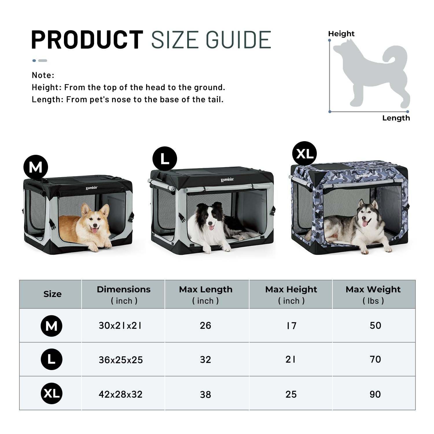 Collapsible Dog Crate 36 Inch for Large Dogs - Portable Soft-Sided Travel Kennel with Breathable Mesh Windows | Foldable Indoor Outdoor Pet Crate in Camo | Perfect for Camping, Road Trips & Home Use