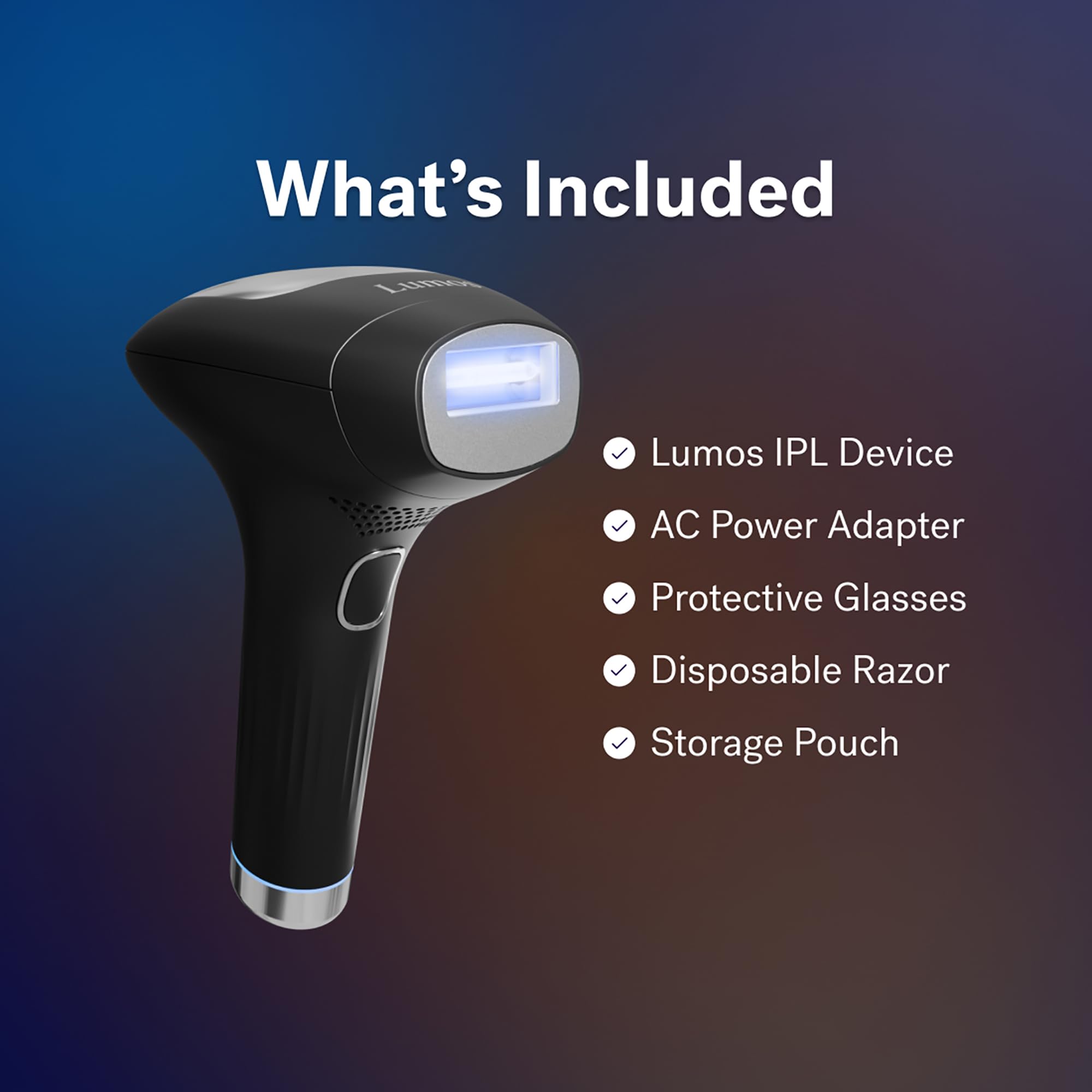 MICHAEL TODD BEAUTY LUMOS IPL Hair Removal Device - At-Home Laser Hair Removal for Women & Men - FDA Cleared Permanent Hair Reduction System - Safe & Effective for Face, Legs, Bikini & Body - Perfect for Smooth Skin at Home or Travel