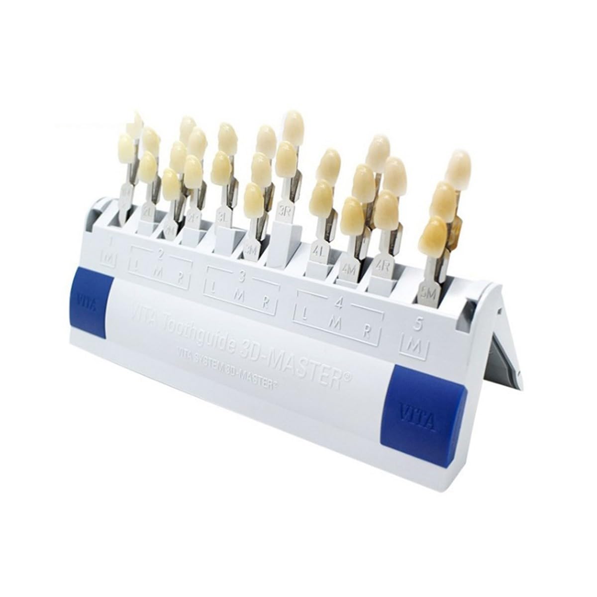 3D Master Dental Lab Bleach Shade Guide - 29 Colors Teeth Whitening Comparison Tool for Dentists | Professional Tooth Shade Matching Plate for Dental Clinics & Teeth Whitening Procedures