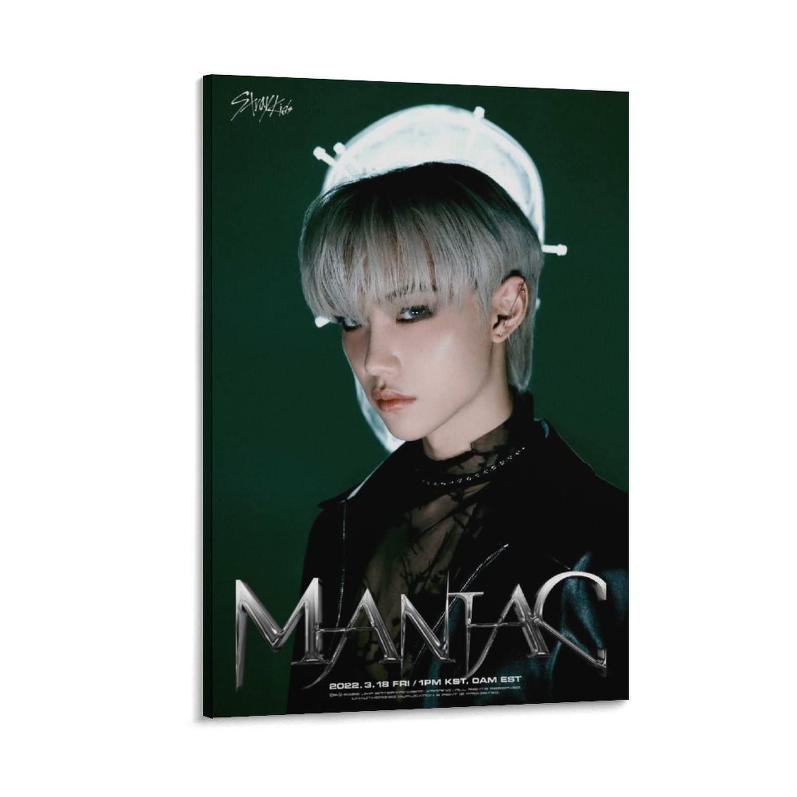 Stray Kids Maniac & Noeasy Posters Set - Hyunjin, Felix, Bang Chan, Lee Know Kpop Art Deco Wall Decor - 20x30 inch (50x75cm) for Bedroom, Teen Girl Room, Kpop Fan Gift & Music Studio Decor