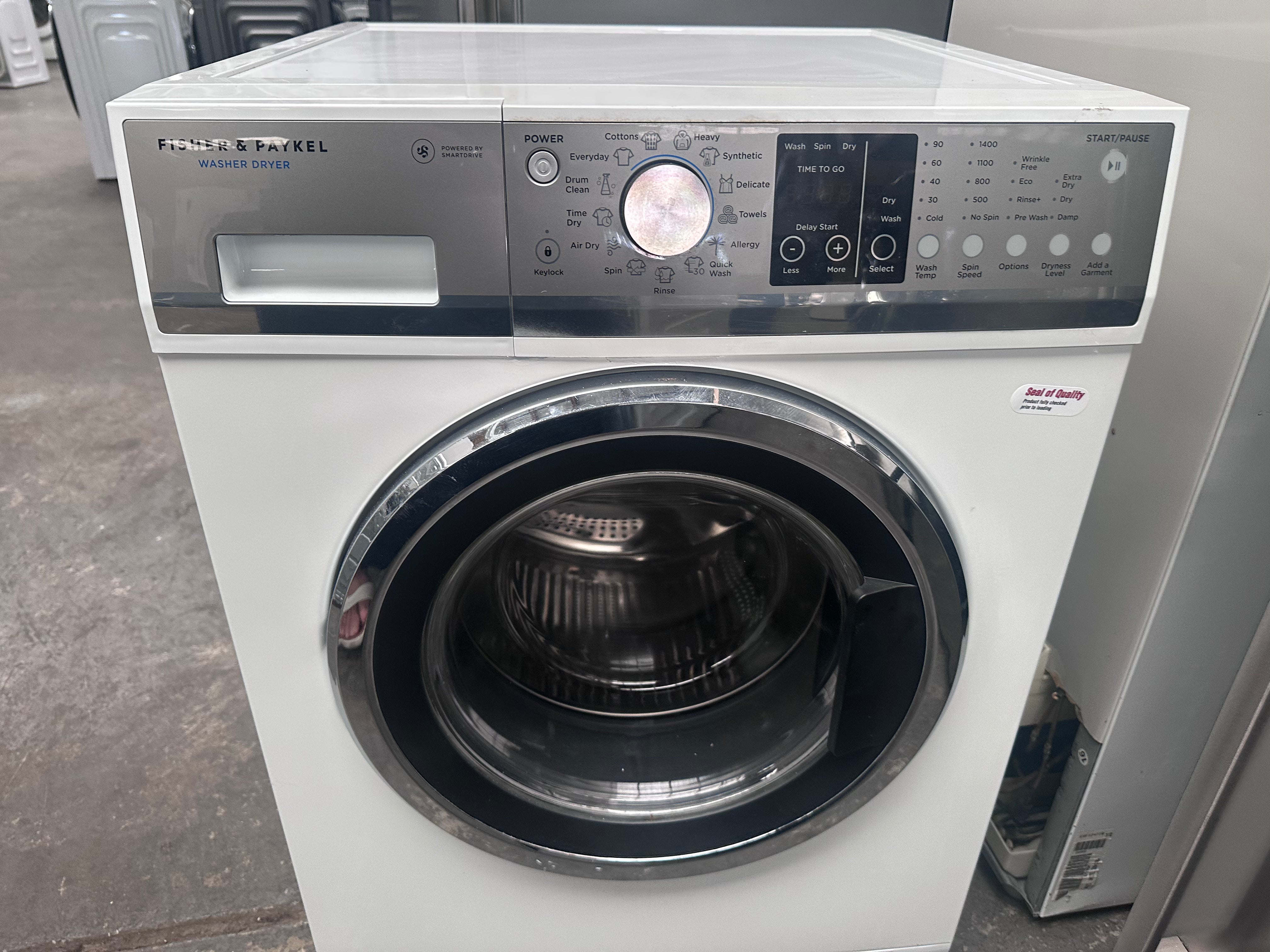 Fisher & Paykel Series 7 WD8560F1 8.5kg Washer & 5kg Dryer Combo - Energy Efficient Refurbished Laundry Appliance for Apartments & Small Homes