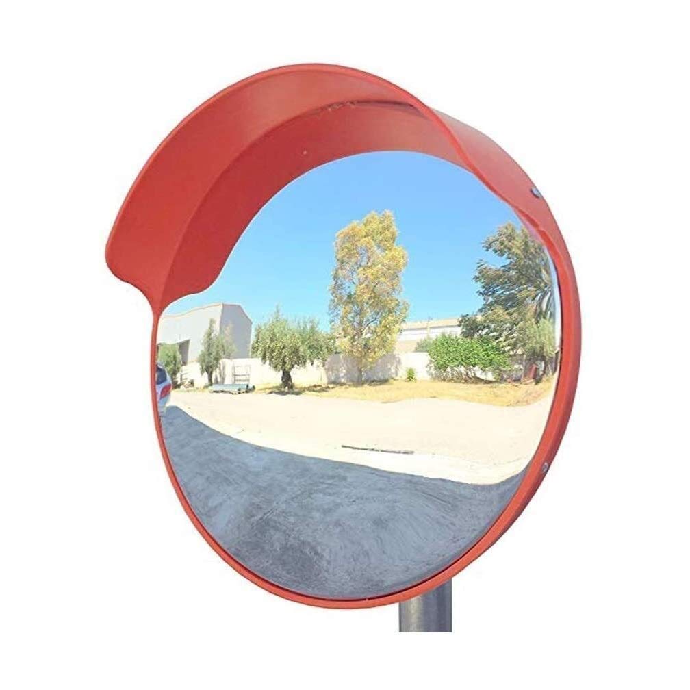 Convex Safety Mirror for Traffic & Outdoor Use - Wide-Angle Lens Road Mirror for Highways, Parking Lots & Driveways | Durable Round Reverse Mirror for Better Visibility & Accident Prevention