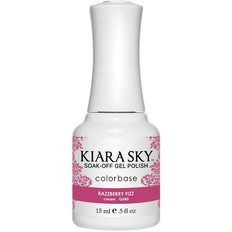 G540 Razzberry Fizz Gel Nail Polish - Long Lasting UV LED Soak Off Nail Lacquer for Salon & Home Manicure - Perfect for Nail Art, French Tips & DIY Nail Designs