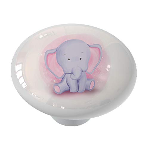 Adorable Baby Elephant Drawer Knobs - Cute Cabinet Pulls for Nursery, Kids Room & DIY Furniture (Set of 6) - Perfect for Dressers, Wardrobes & Children's Furniture Decor