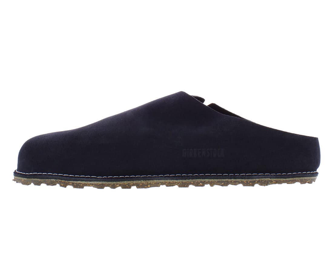 Birkenstock Women's Zermatt 365 Slippers - Comfortable House Shoes with Cork Footbed in Midnight Suede | Perfect for Indoor Relaxation, Lounging & Cozy Home Wear