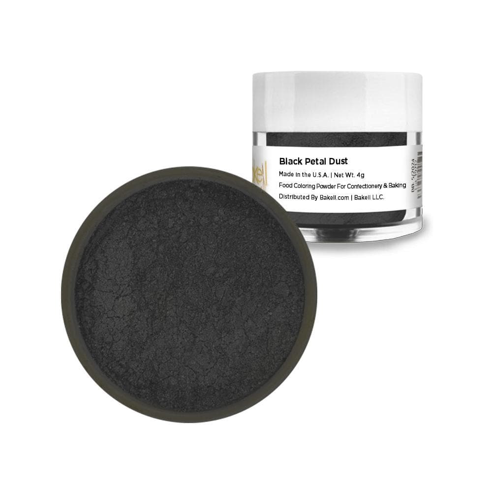 Black Petal Dust - 4 Gram Jar for Cake Decorating, Sugar Flowers & Edible Art - Perfect for Bakers & DIY Wedding Cakes